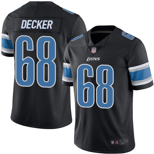 Detroit Lions Limited Black Men Taylor Decker Jersey NFL Football #68 Rush Vapor Untouchable->youth nfl jersey->Youth Jersey